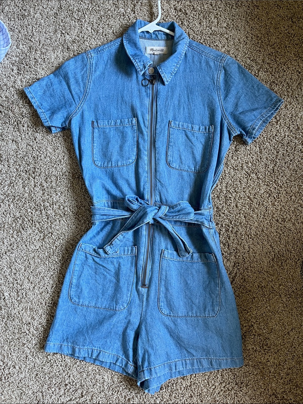 Madewell denim romper